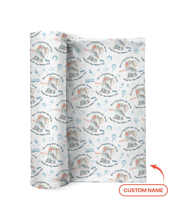 You're Doing Great Job, Mommy swaddle blanket