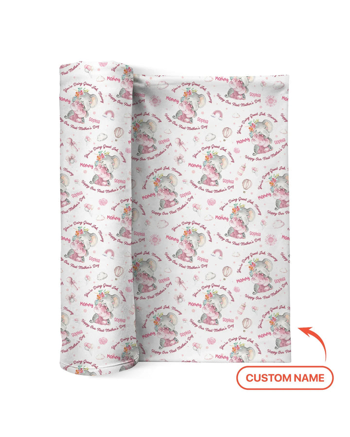 You're Doing Great Job, Mommy swaddle blanket