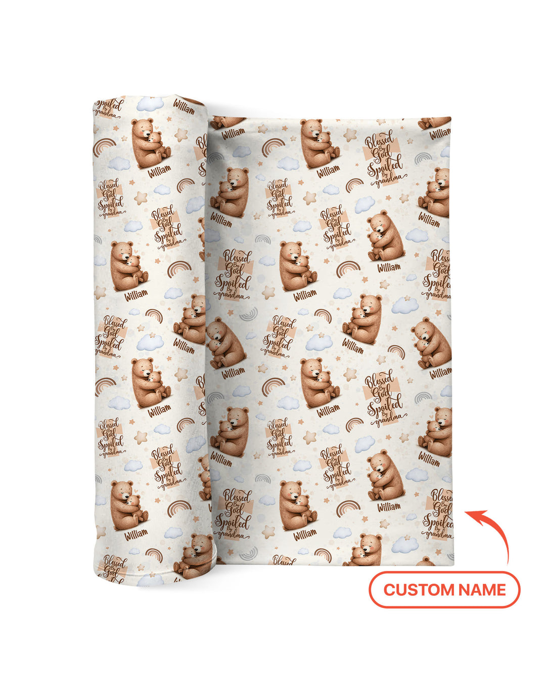 Plantilla de manta de pañales personalizada