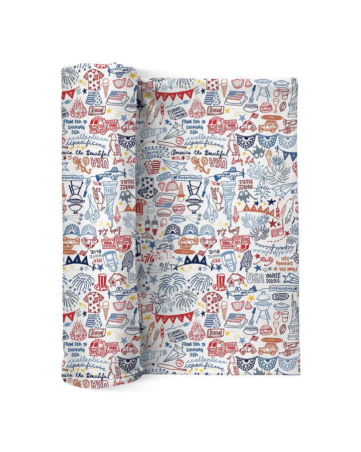 Liberty Doodle 250th Family Matching Swaddle Blanket