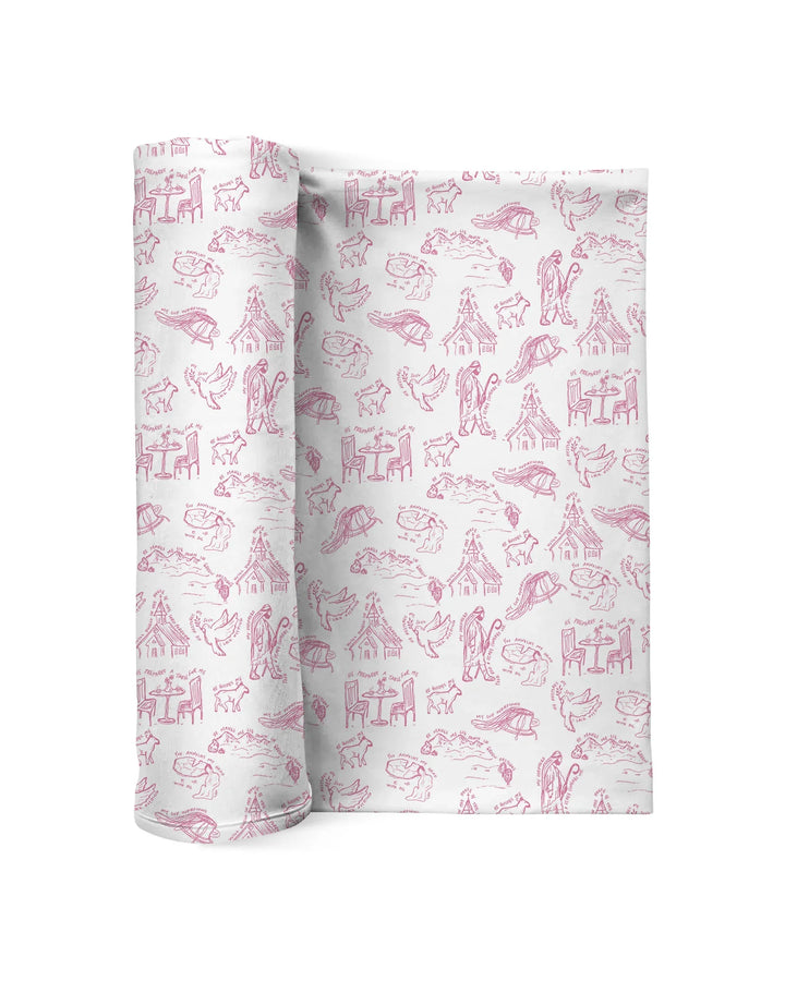 Psalm 23 Sketch Swaddle blanket