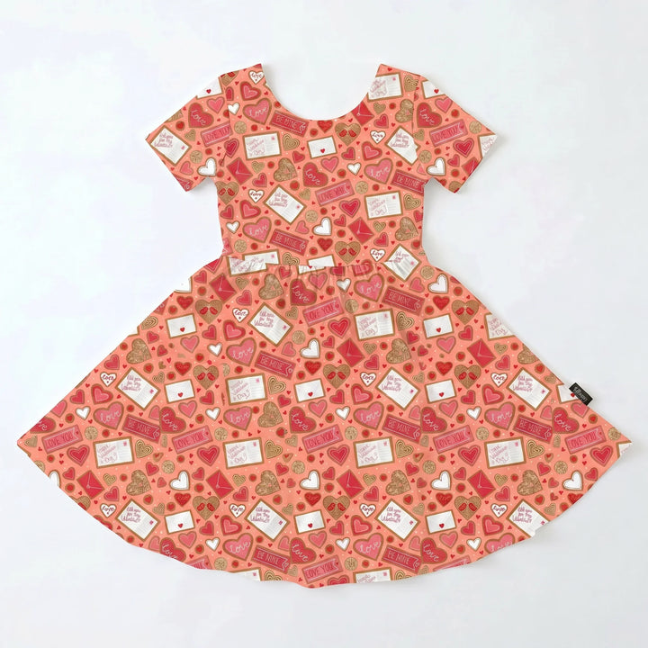 Sweetheart Mail Mix Bamboo Twirl Dress