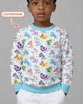 I Love You Axolotl Custom Name Bamboo Crewneck Sweatshirt
