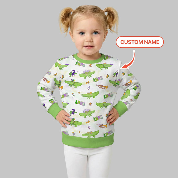 Alligator Mardi Gras Festival Crewneck Sweatshirt