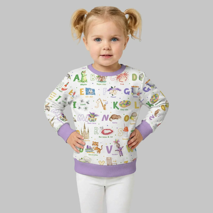 Alphabet of Lousiana Crewneck Sweatshirt