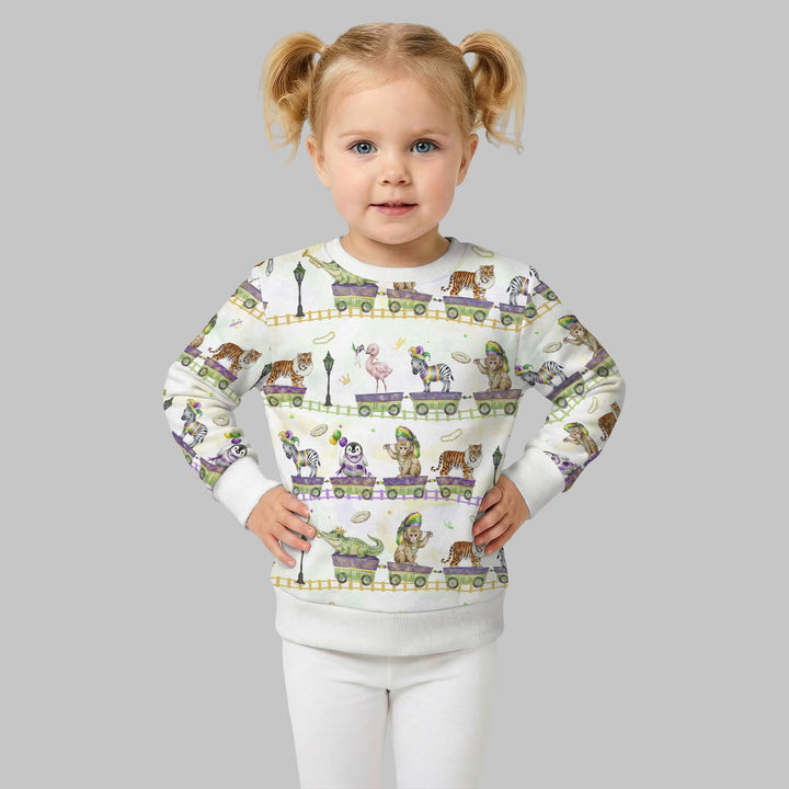 Mardi Gras Jungle Krewe Crewneck Sweatshirt