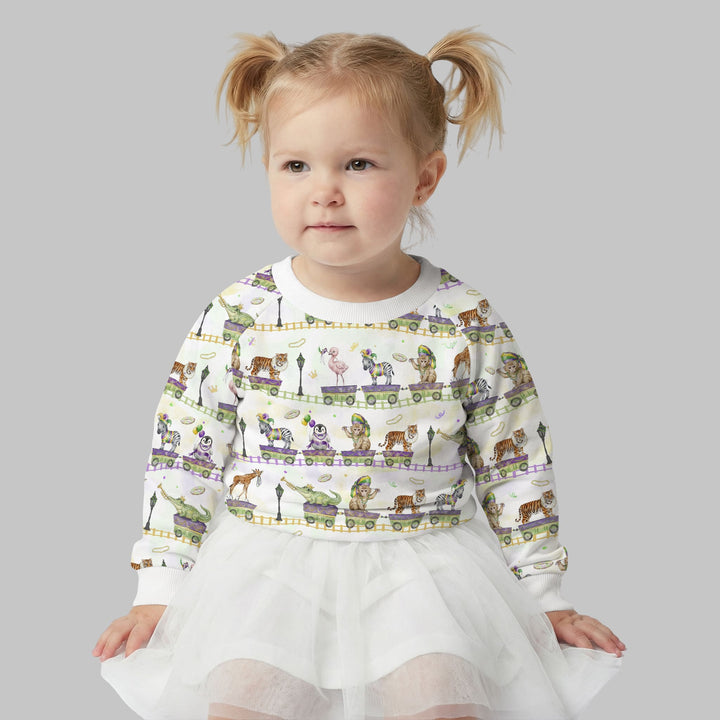 Mardi Gras Jungle Krewe Crewneck Sweatshirt