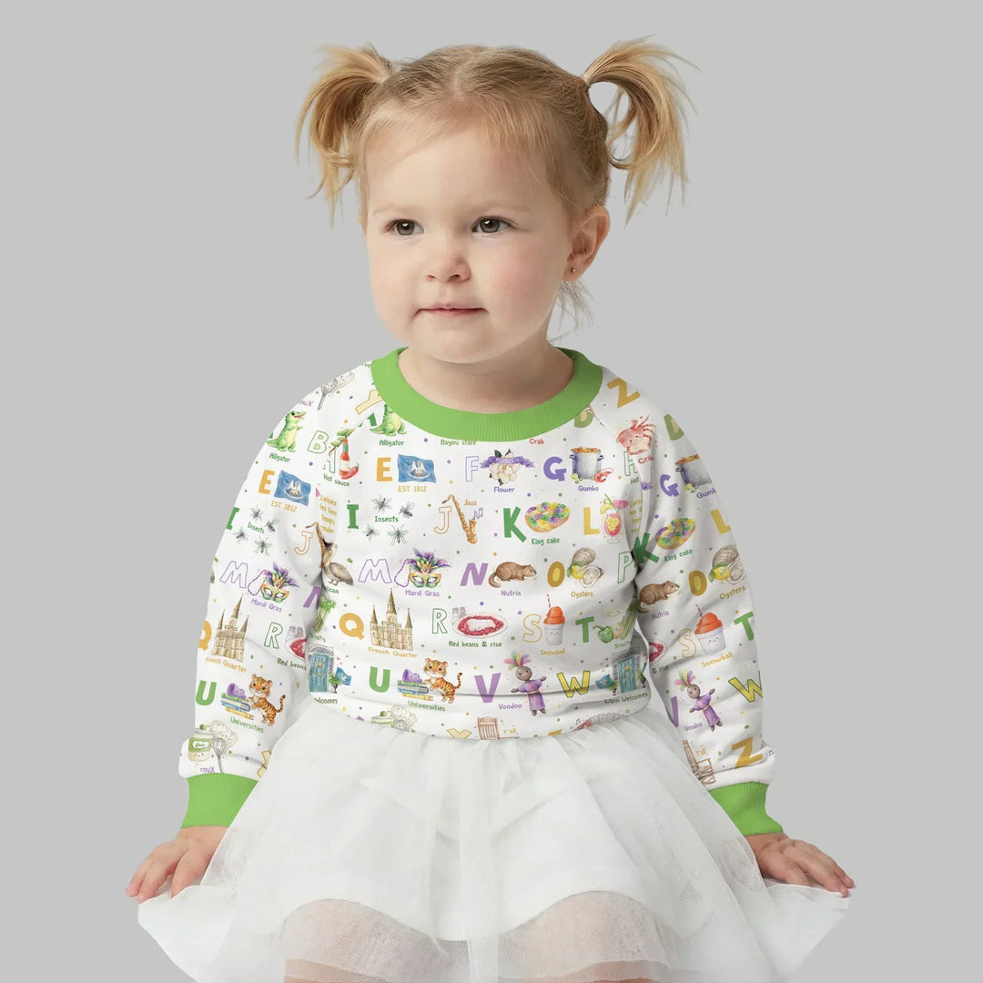 Alphabet of Lousiana Crewneck Sweatshirt