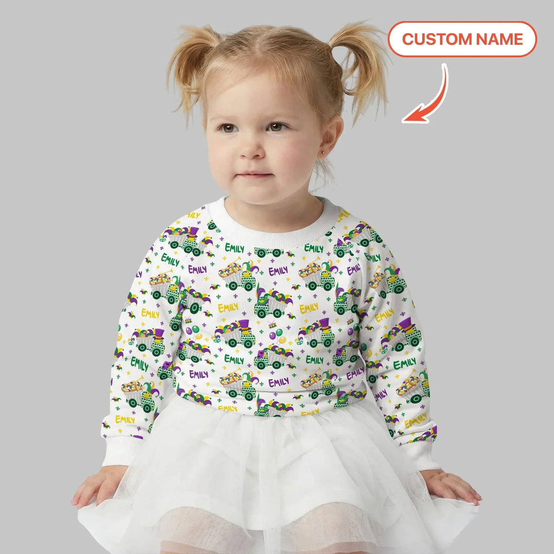 Mardi Gras Trucks Bambus-Rundhals-Sweatshirt
