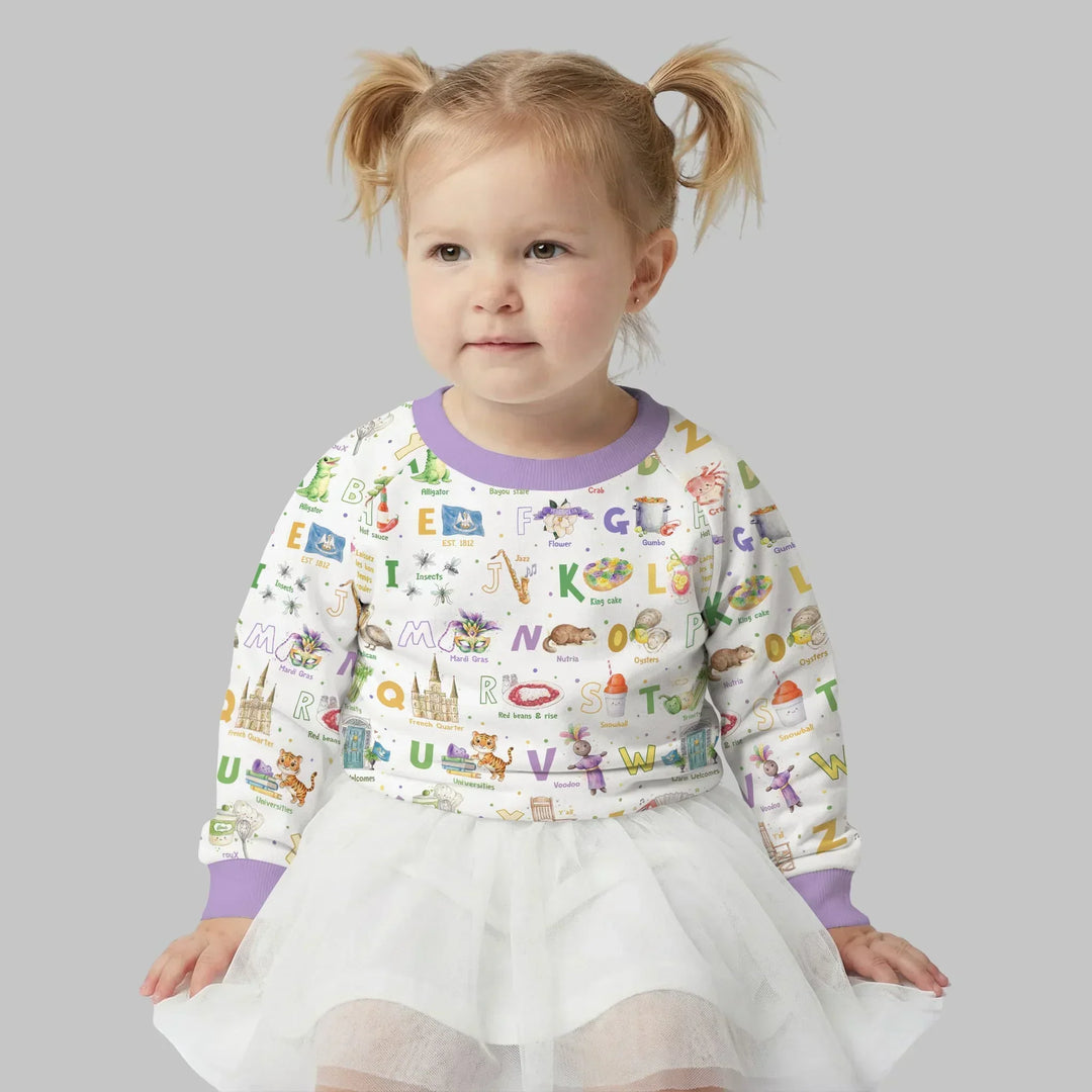 Alphabet of Lousiana Crewneck Sweatshirt