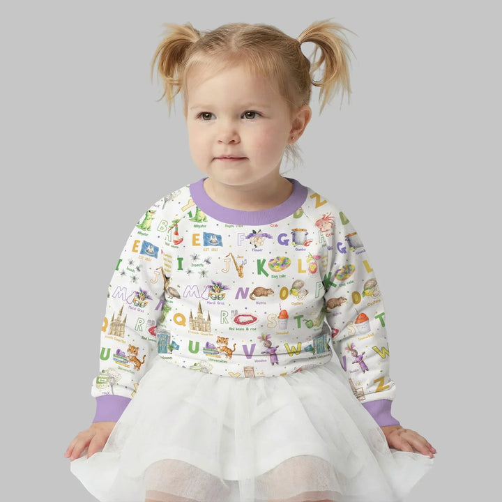 Alphabet of Lousiana Crewneck Sweatshirt