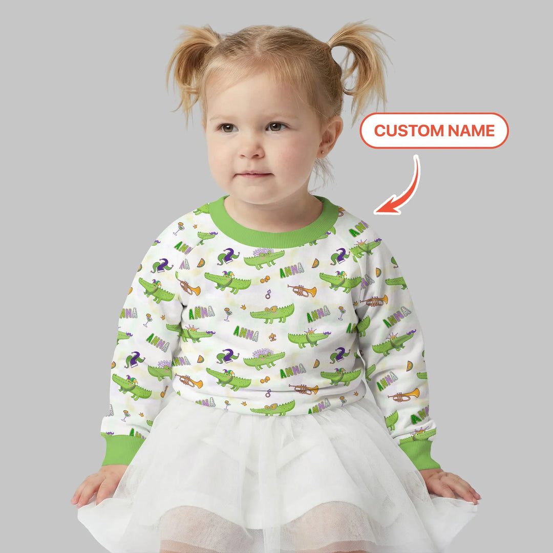 Alligator Mardi Gras Festival Crewneck Sweatshirt