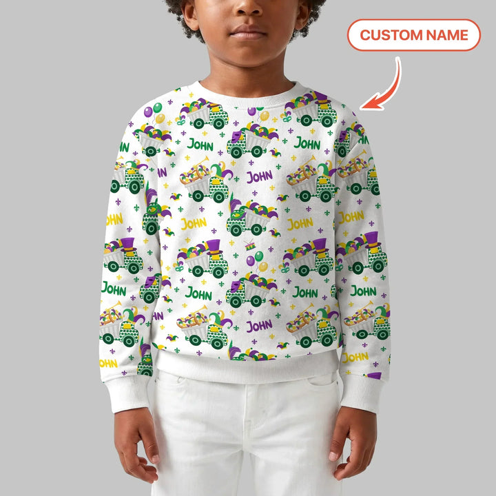 Mardi Gras Trucks Bambus-Rundhals-Sweatshirt
