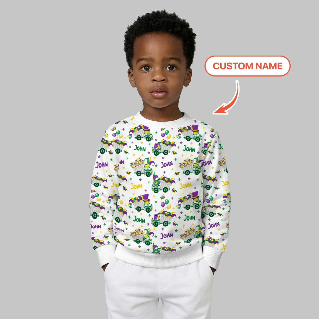 Mardi Gras Trucks Bambus-Rundhals-Sweatshirt