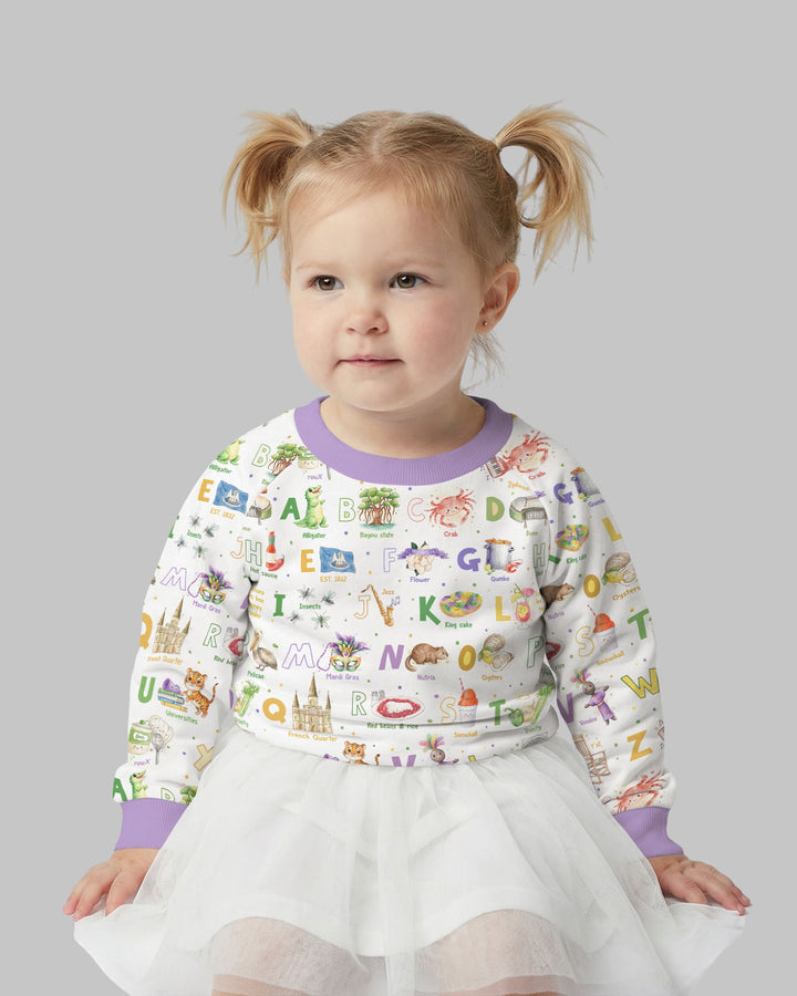 Alphabet of Lousiana Crewneck Sweatshirt