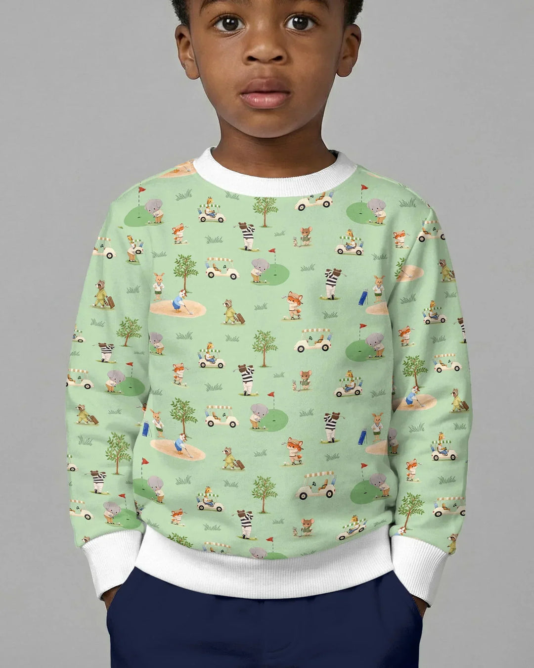 Let's Golf Bambus-Rundhals-Sweatshirt