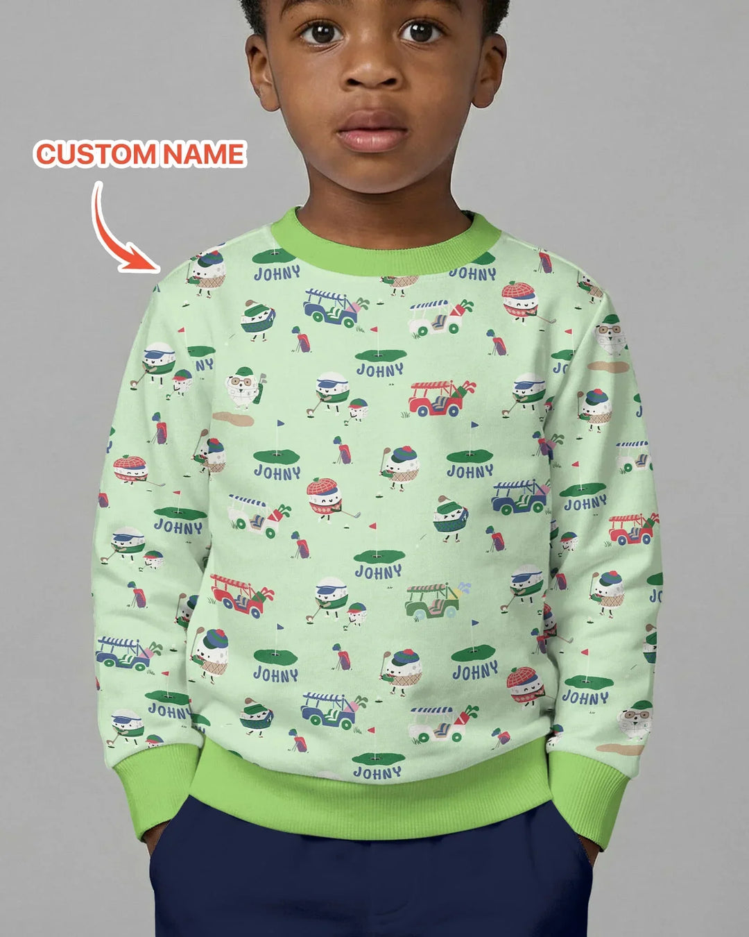 Cute Golf ball Crewneck Sweatshirt