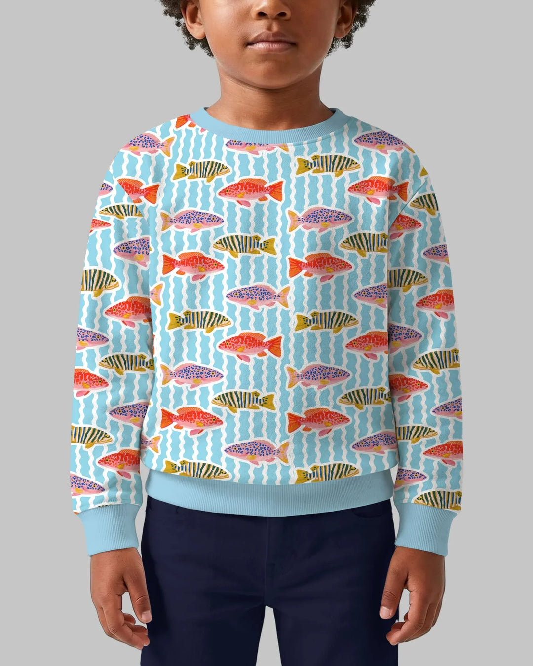 Preppy Fish Crew Bamboo Crewneck Sweatshirt
