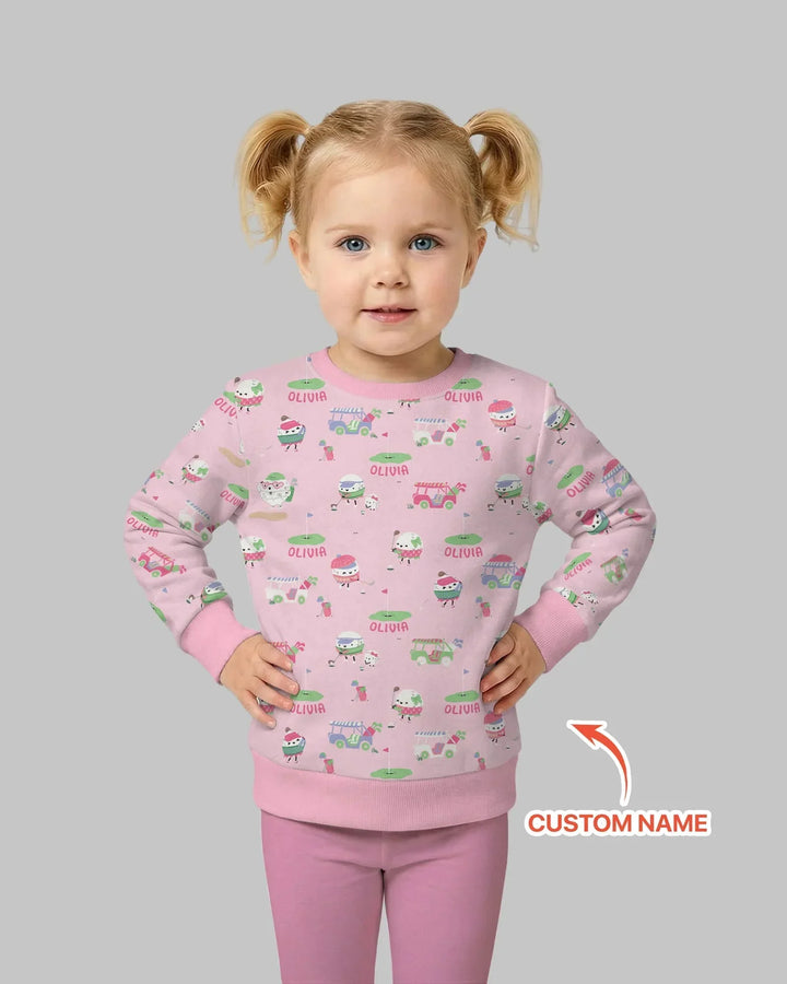 Cute Golf ball Crewneck Sweatshirt