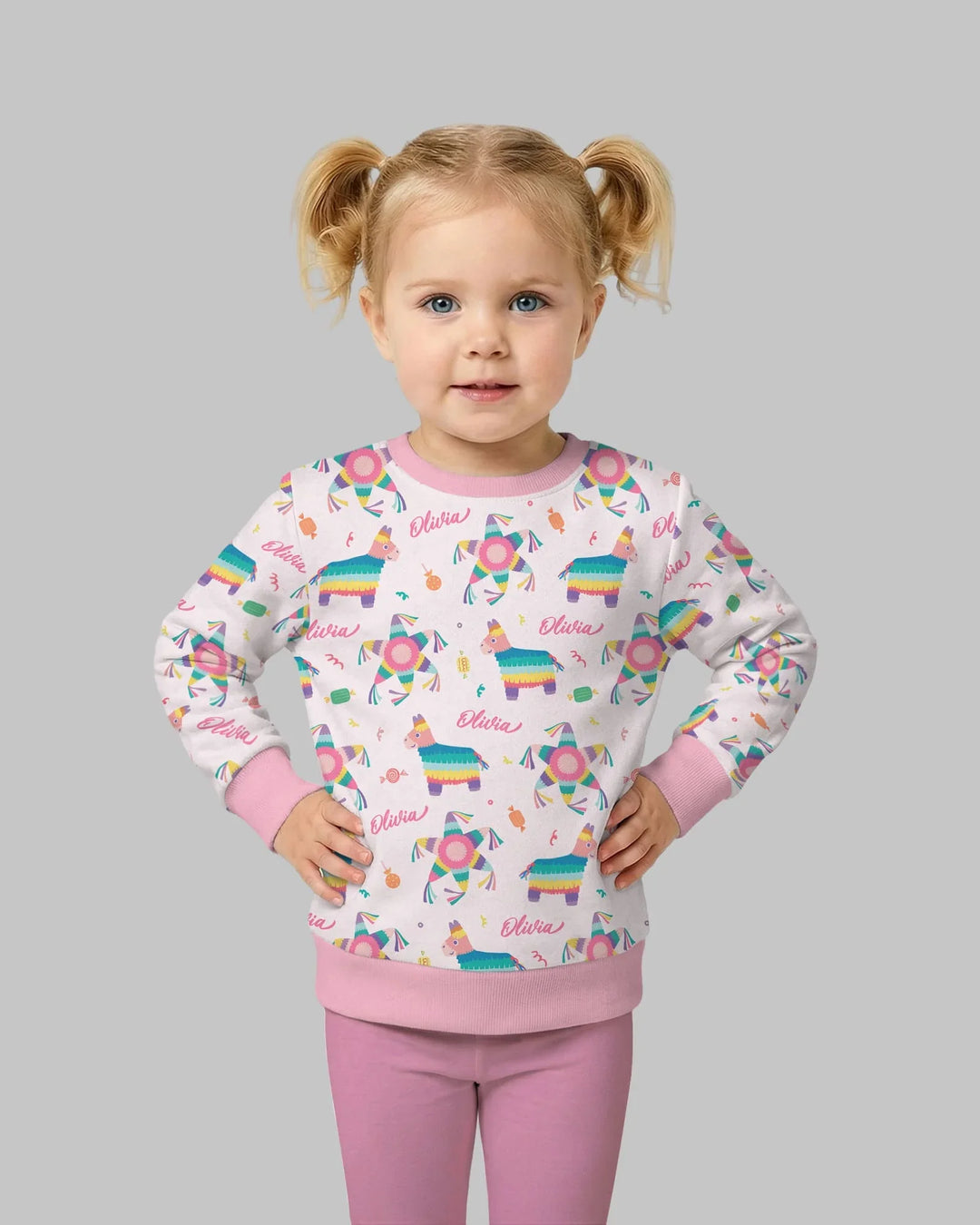Custom Name Smash the Pinata Bamboo Crewneck Sweatshirt