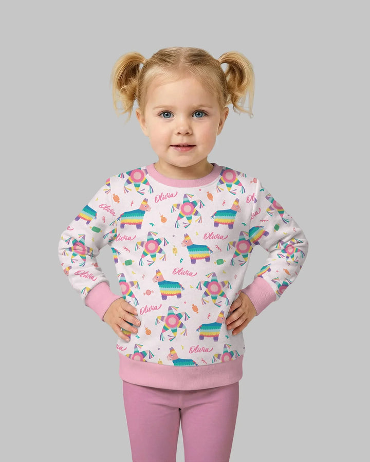 Custom Name Smash the Pinata Bamboo Crewneck Sweatshirt