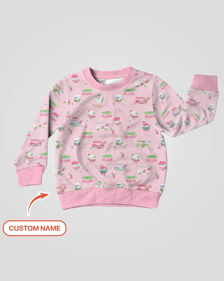 Cute Golf ball Crewneck Sweatshirt