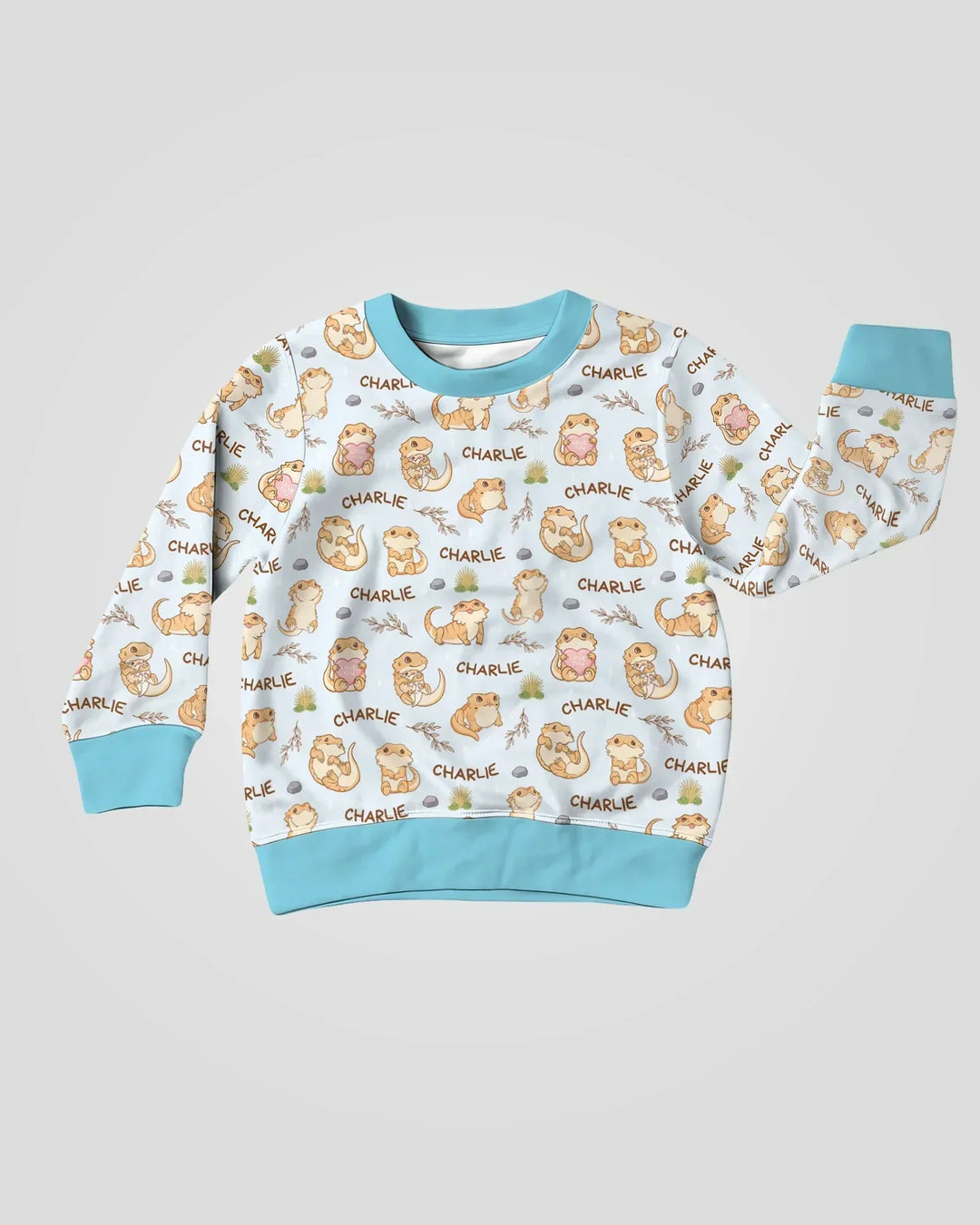 Custom Name Clueless Beardie Bamboo Crewneck Sweatshirt