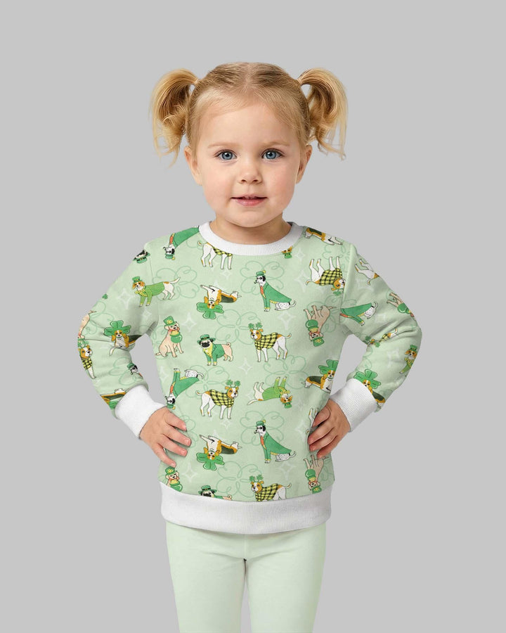 St. Patrick's Day Puppies Crewneck Sweatshirt
