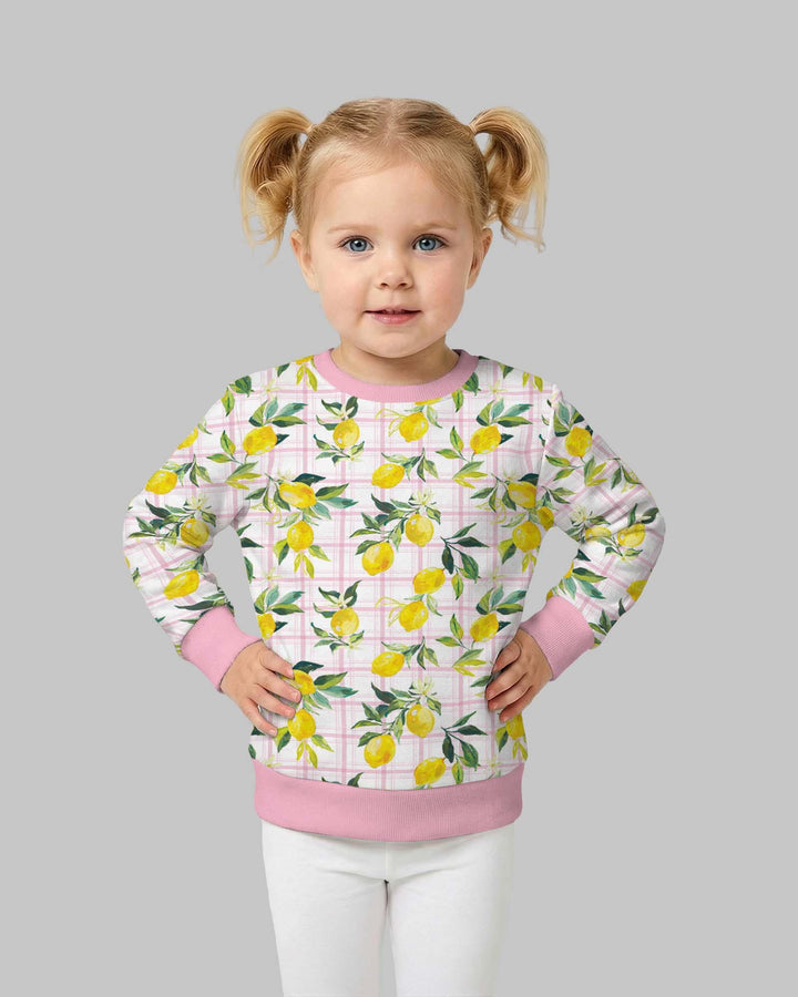 Mediterranean Lemons Family Matching Bamboo Crewneck Sweatshirt