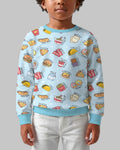 Kawaii Leckeres Essen Bambus Rundhals-Sweatshirt