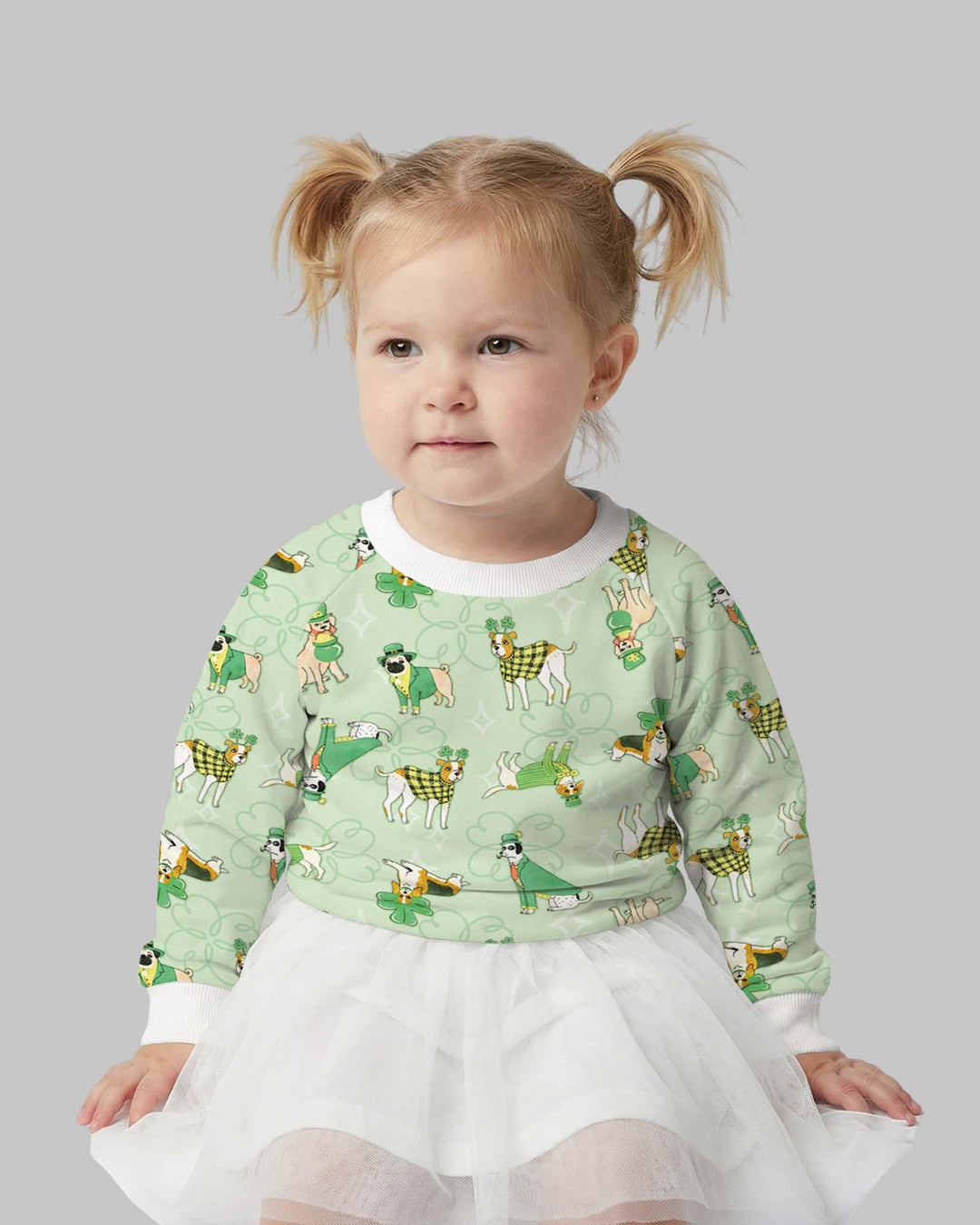 St. Patrick's Day Puppies Crewneck Sweatshirt