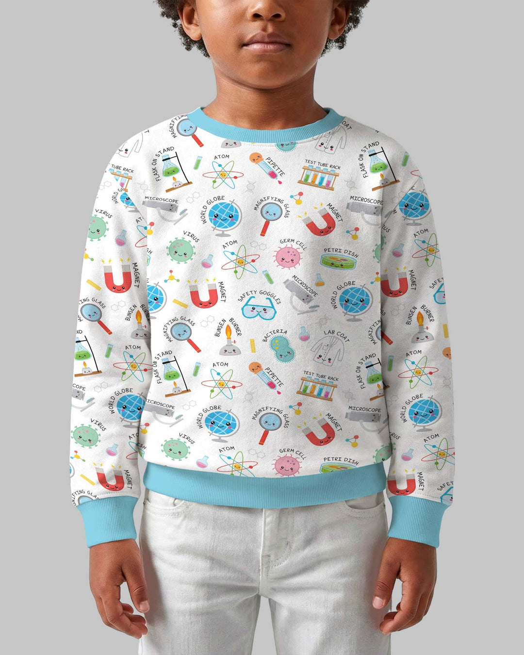 Science Fun Family Matching Bamboo Crewneck Sweatshirt