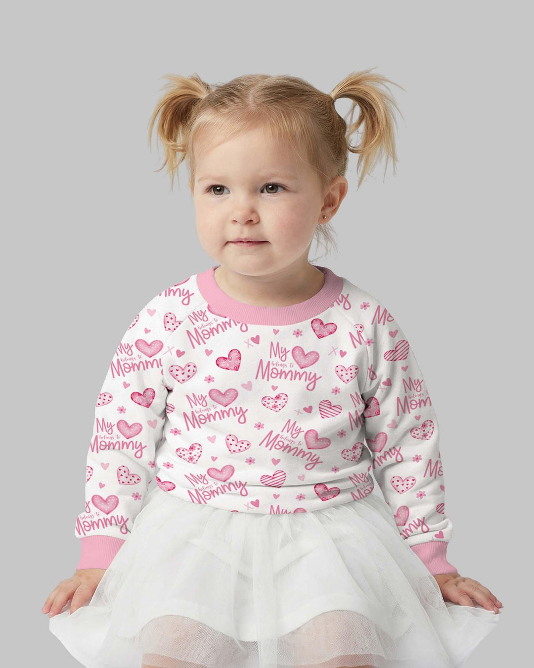 My Heart Belongs To Mommy Bamboo Crewneck Sweatshirt