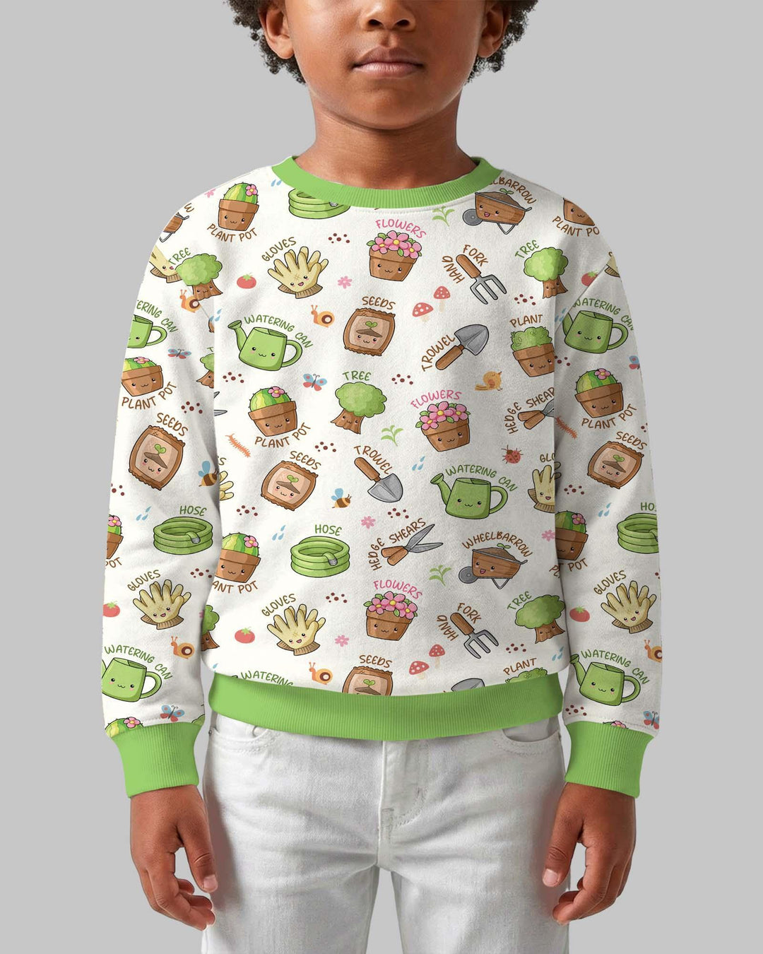 Kawaii Garden Crew Bamboo Crewneck Sweatshirt