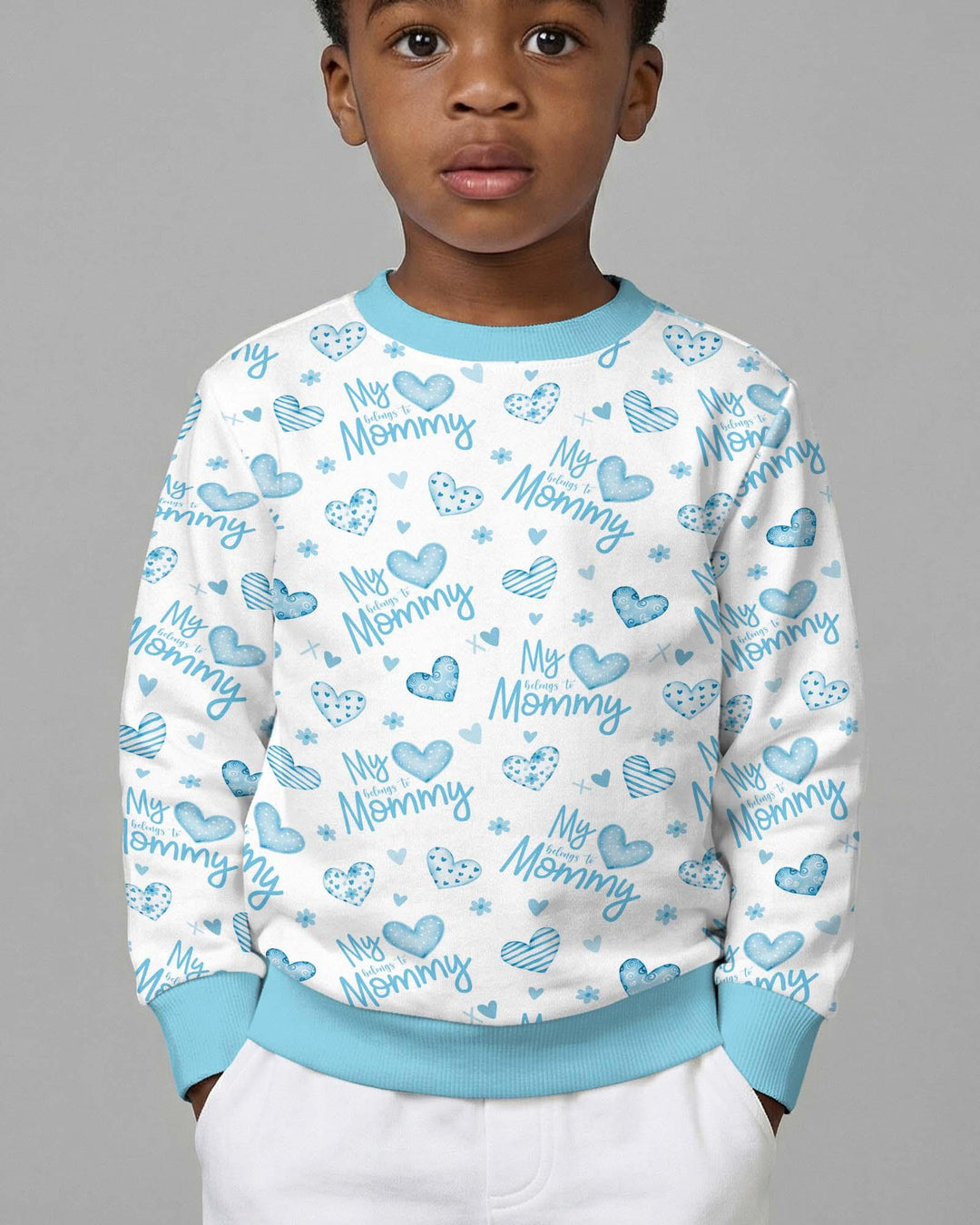 My Heart Belongs To Mommy Bamboo Crewneck Sweatshirt