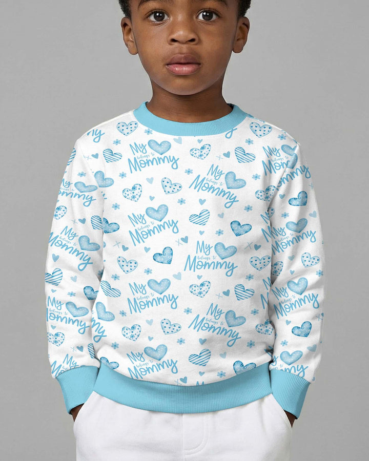 My Heart Belongs To Mommy Bamboo Crewneck Sweatshirt