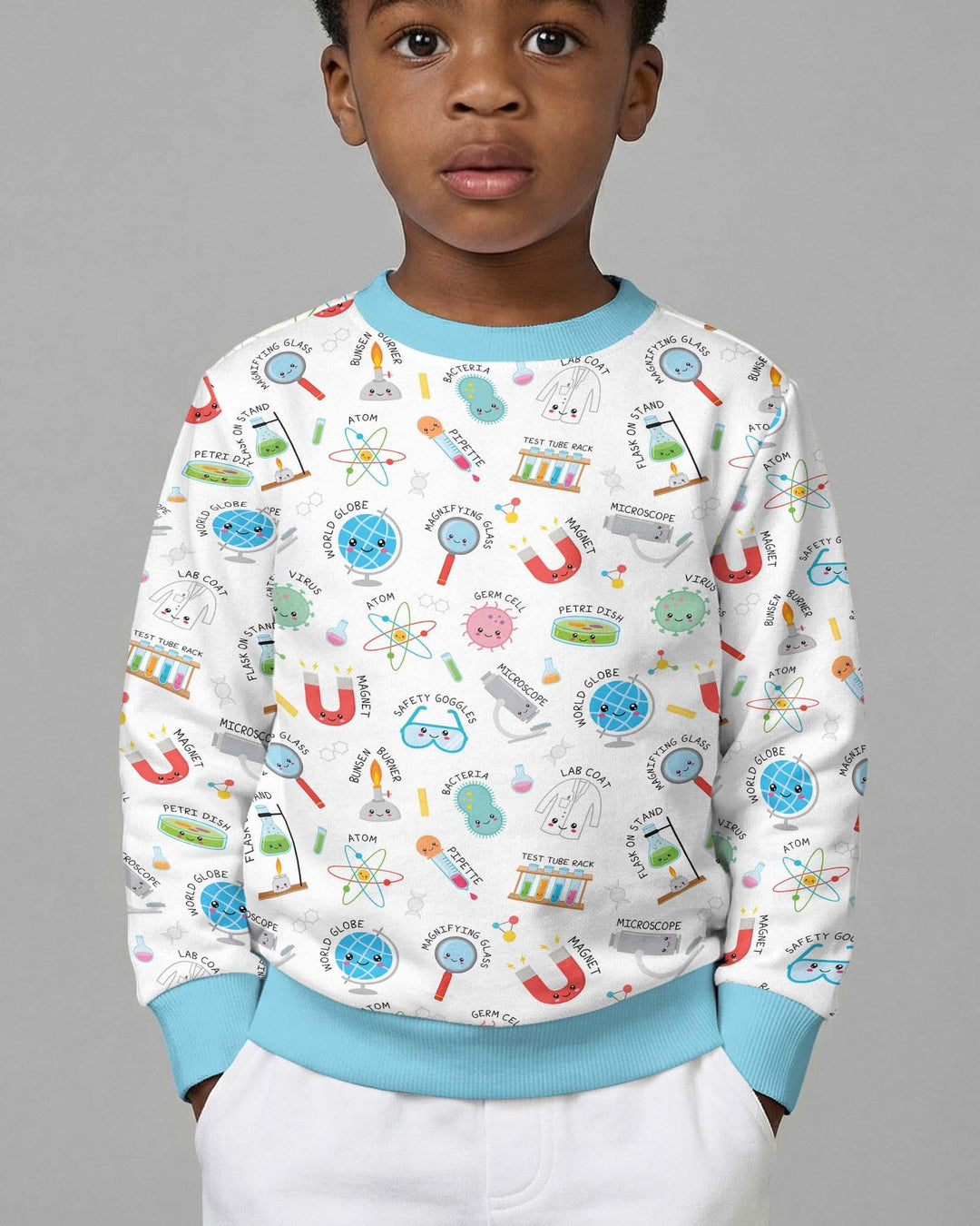 Science Fun Family Matching Bamboo Crewneck Sweatshirt