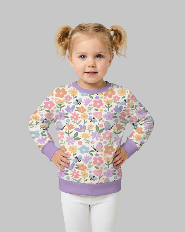 Flower Gardens Bambus-Rundhals-Sweatshirt