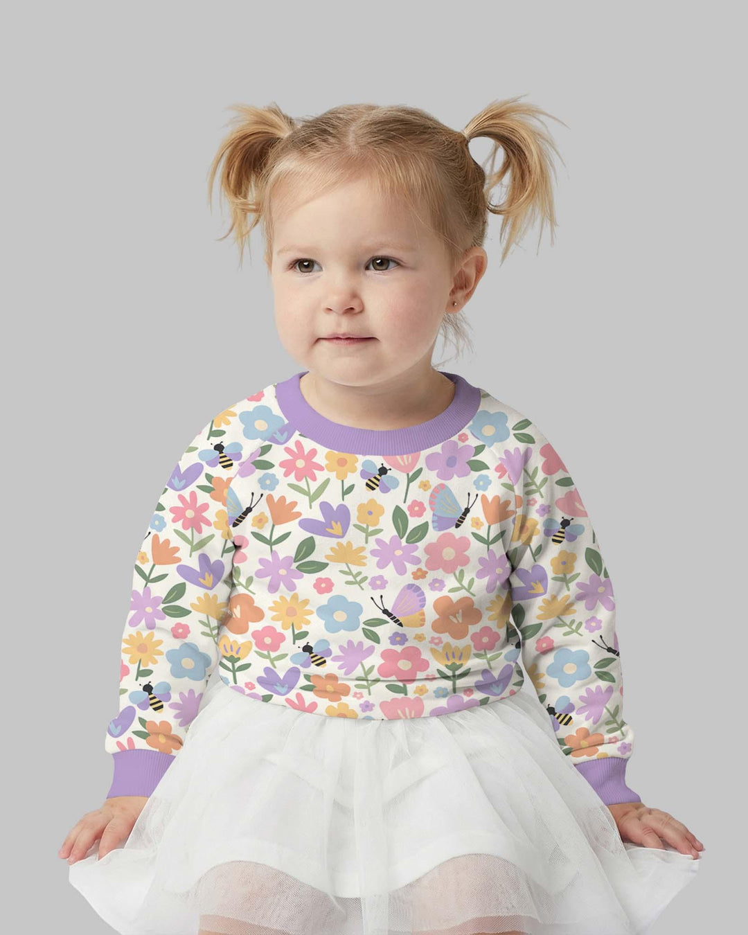 Flower Gardens Bambus-Rundhals-Sweatshirt