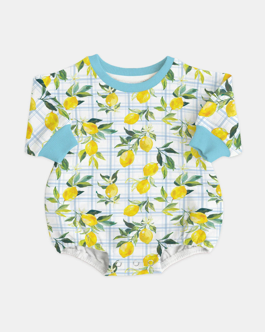 Mediterranean Lemons Family Matching Bamboo Bubble Romper