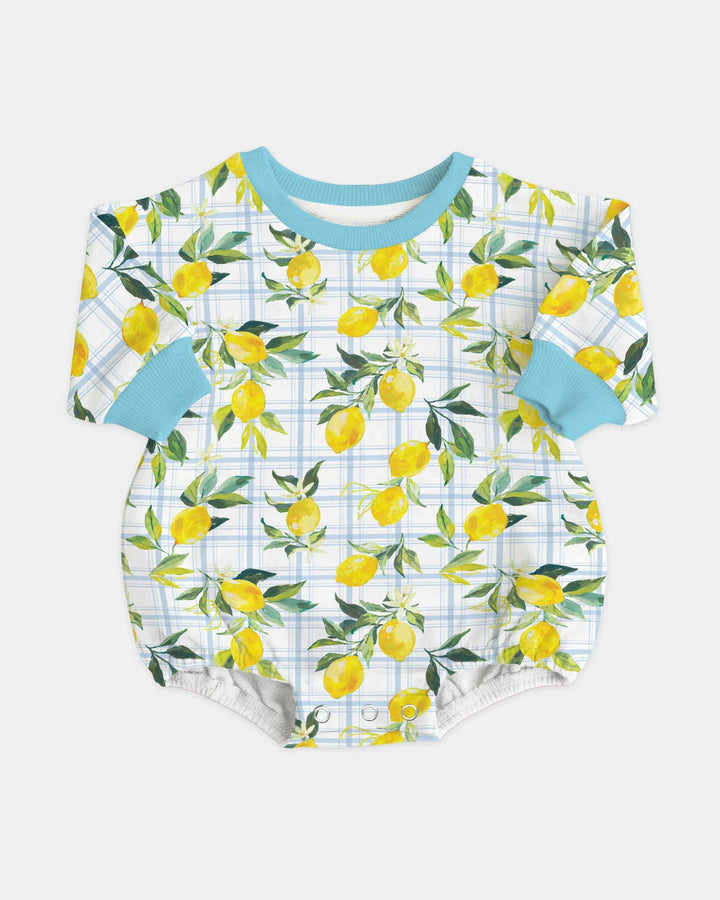 Mediterranean Lemons Family Matching Bamboo Bubble Romper