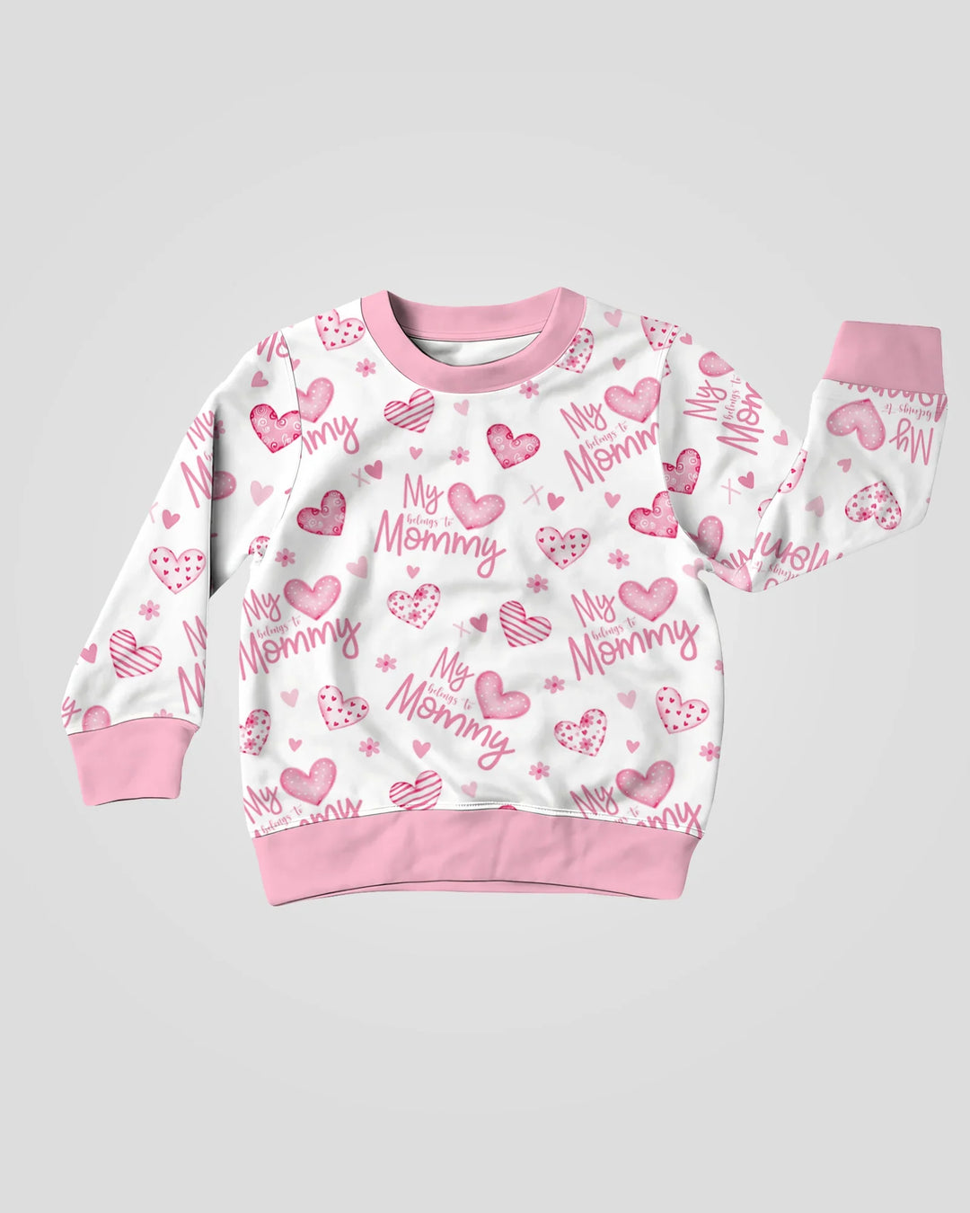 My Heart Belongs To Mommy Bamboo Crewneck Sweatshirt