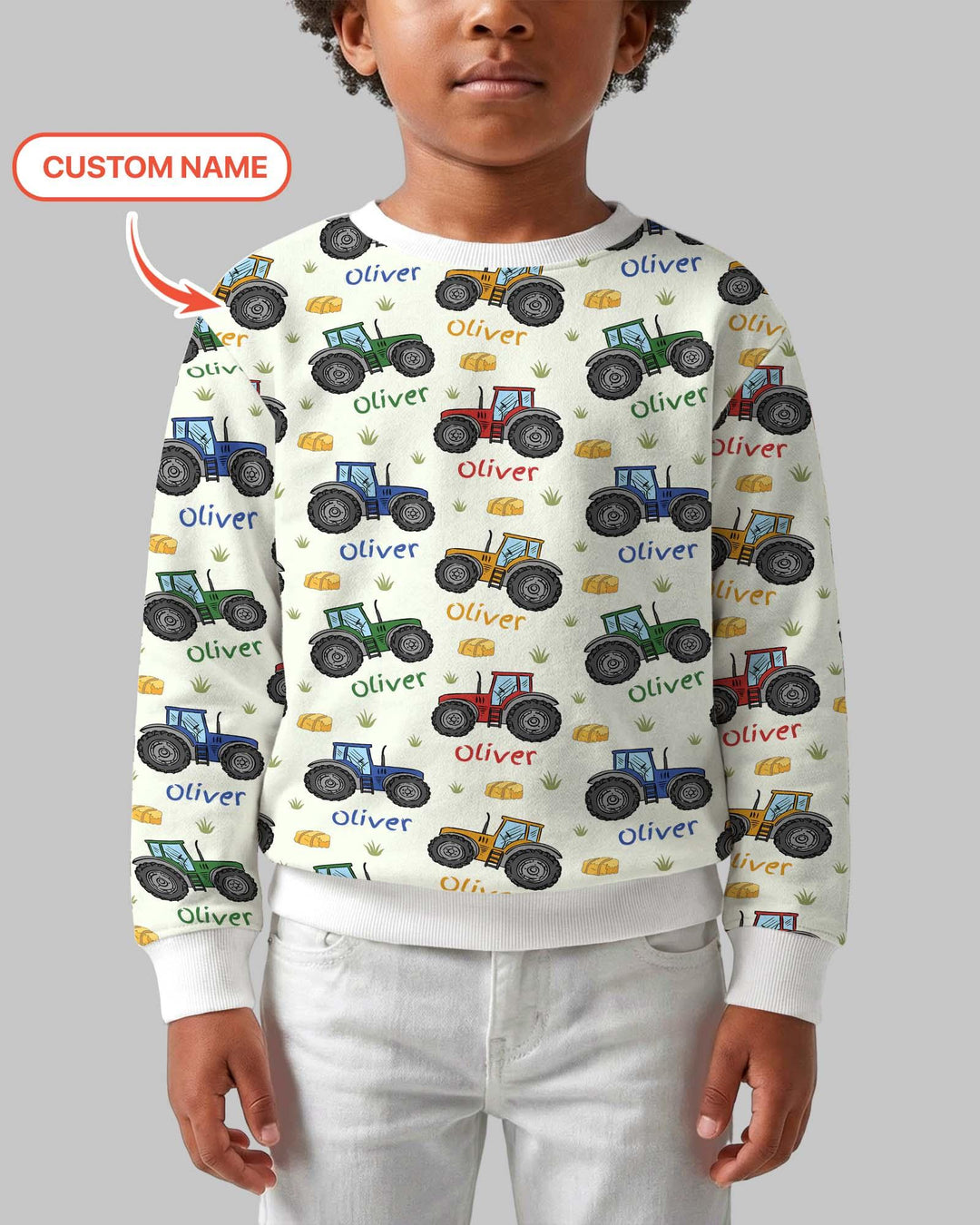 Sudadera de cuello redondo de bambú personalizada "Un poco de tierra nunca hizo daño"