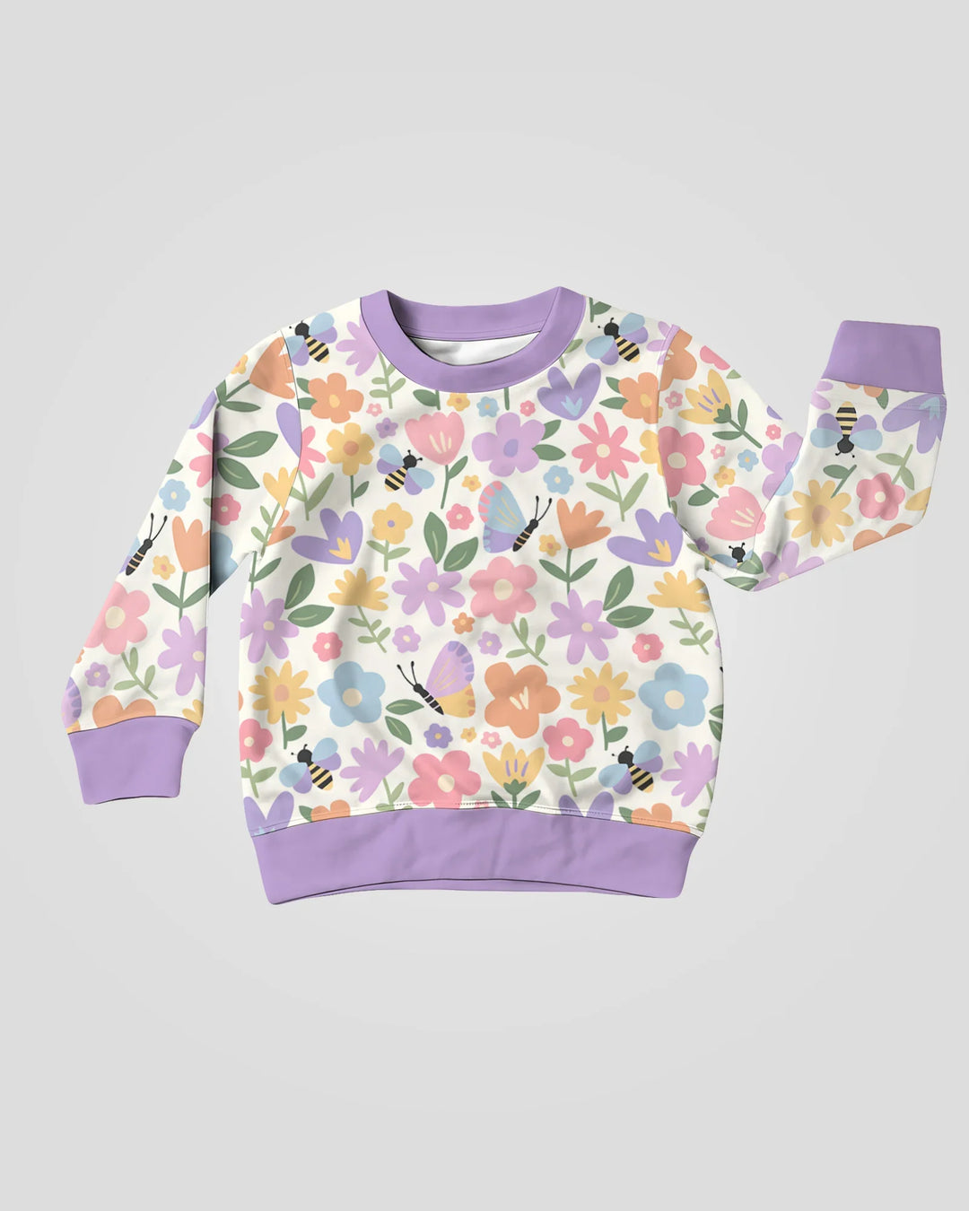 Flower Gardens Bambus-Rundhals-Sweatshirt