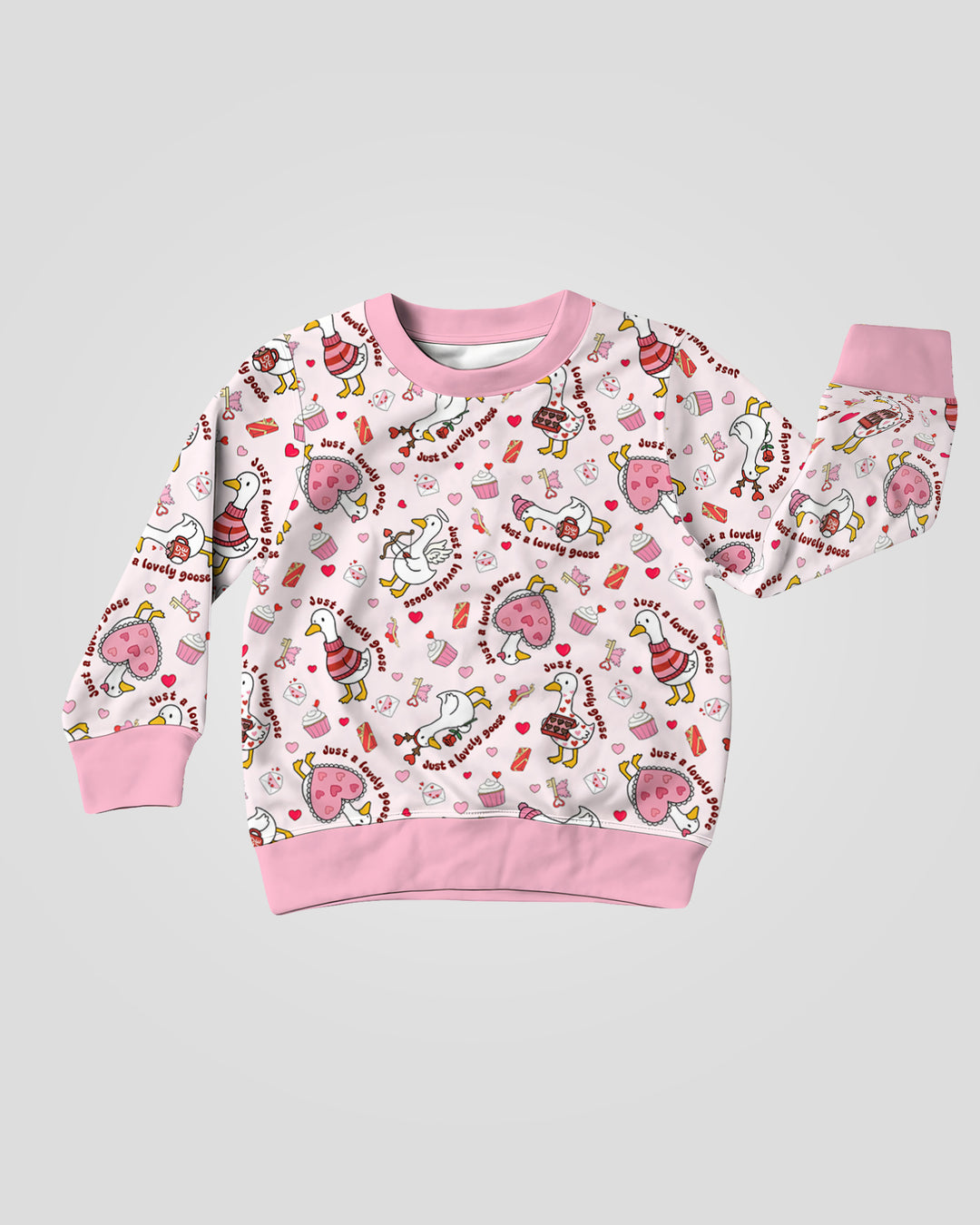 Valentine Silly Goose Crewneck Sweatshirt