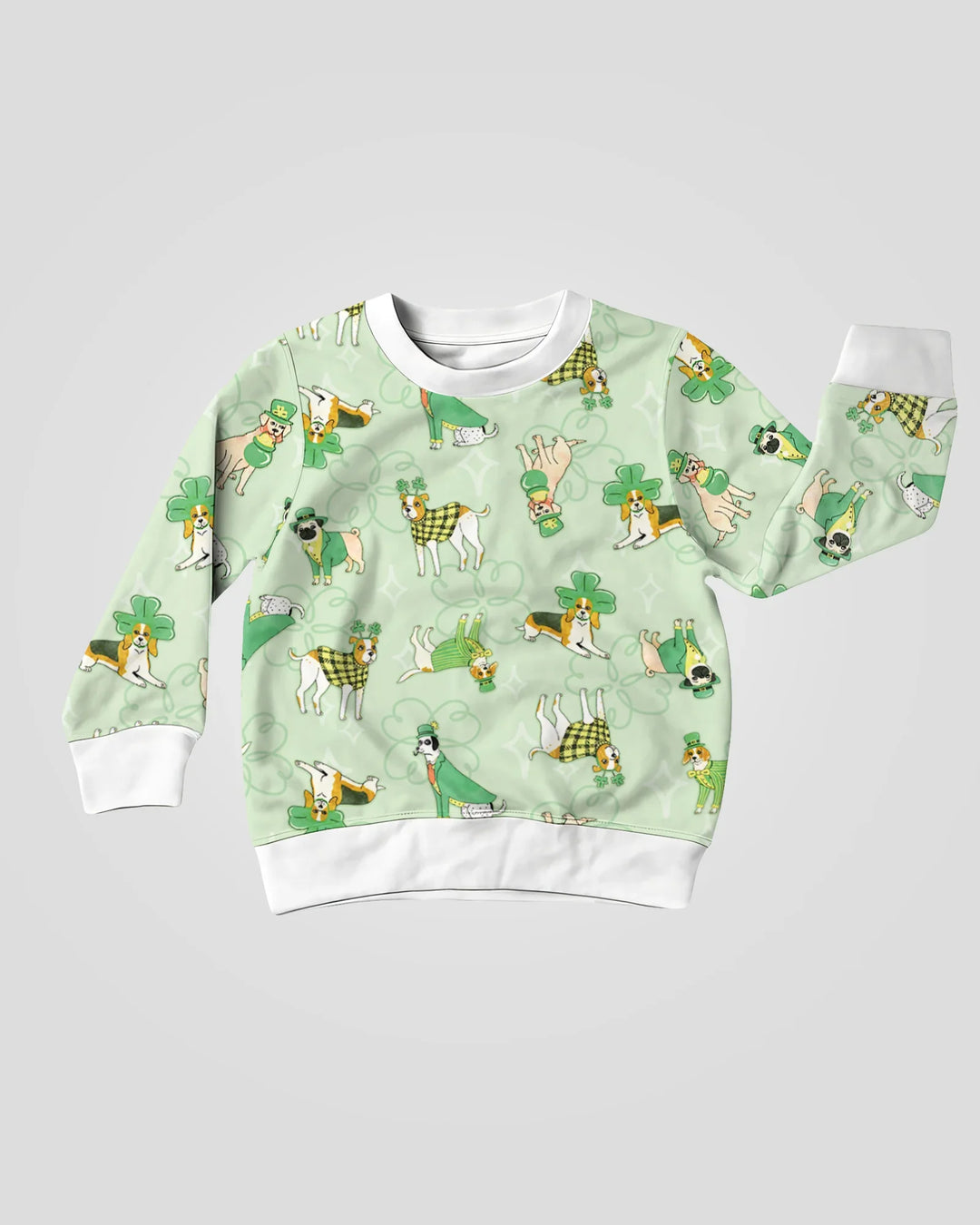 St. Patrick's Day Puppies Crewneck Sweatshirt