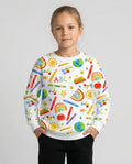 School Scribbles Bamboo Crewneck Sweatshirt