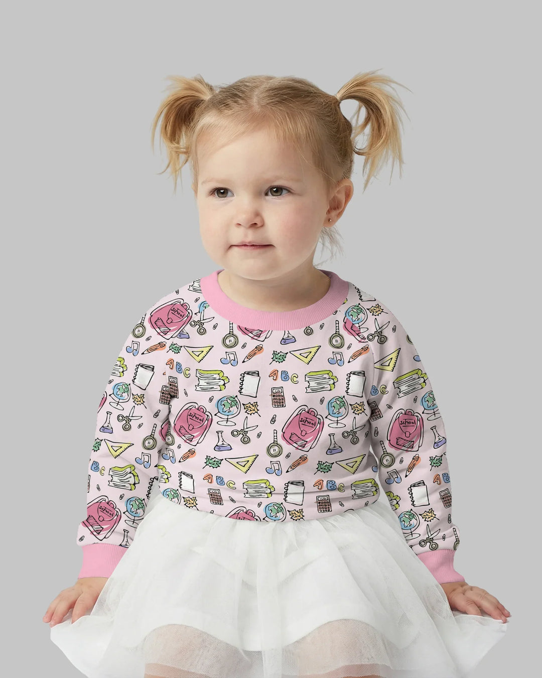 Doodle School Days Bamboo Crewneck Sweatshirt