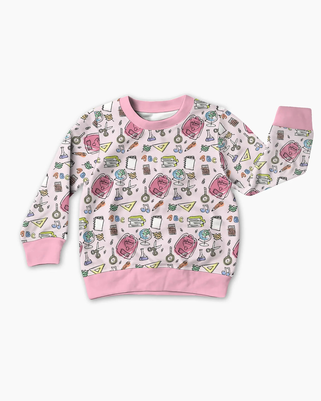 Doodle School Days Bamboo Crewneck Sweatshirt