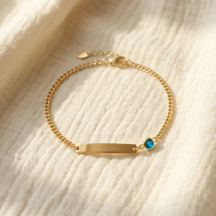 Personalized Name & Birthstone Keepsake Bracelet